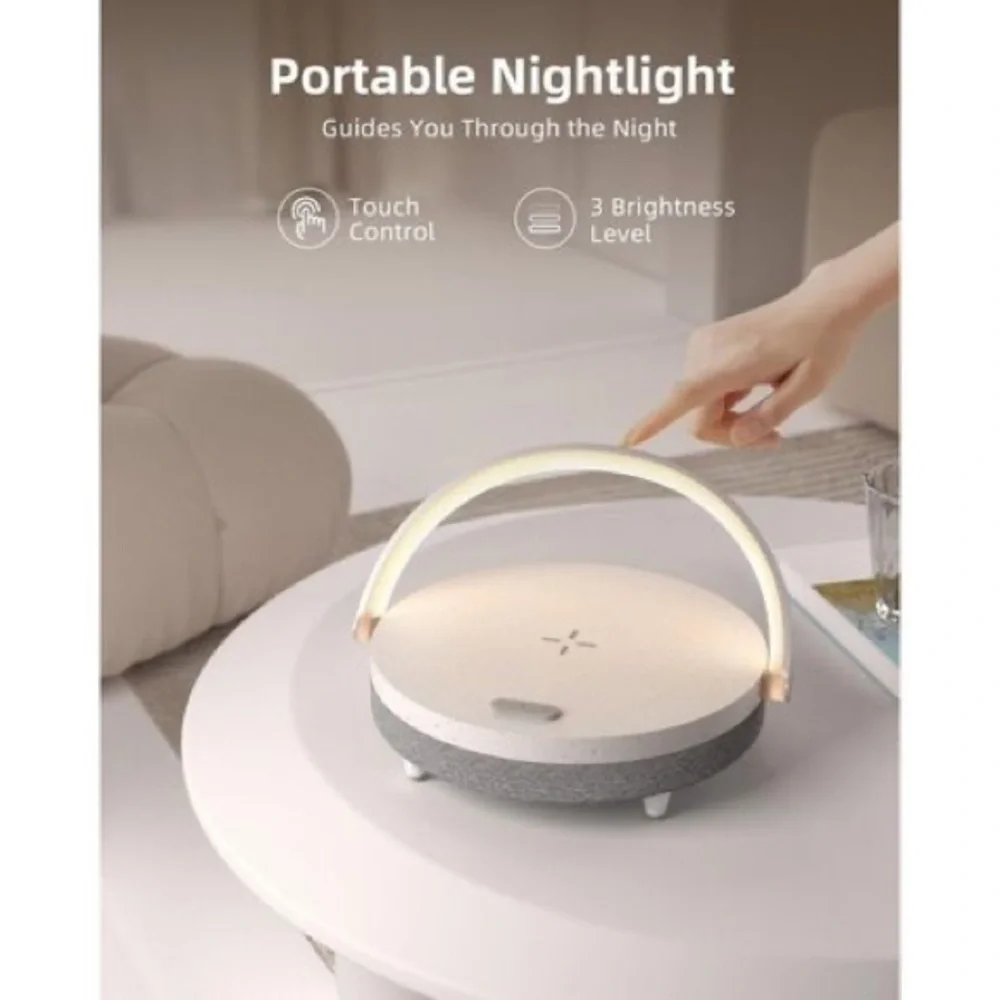 Wireless Charger, Music, Night Lamp by Ezvalo
